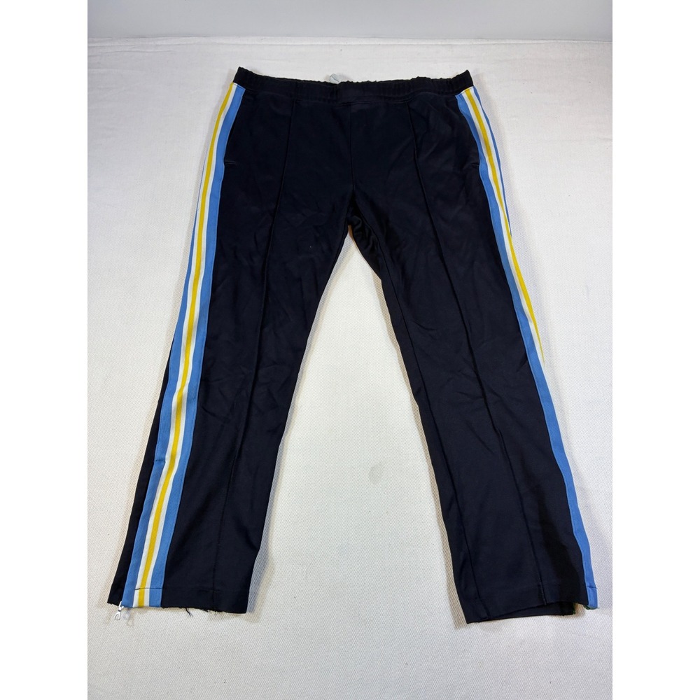 Lacoste Men's Track Pants Navy Blue Stripe Large Joggers Sport Vintage Style